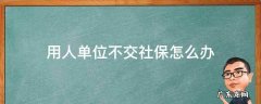 用人单位不给职工交社保怎么办 用人单位不交社保怎么办