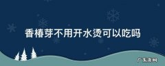 香椿芽不用热水烫可以吃吗 香椿芽不用开水烫可以吃吗