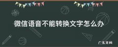 微信语音不能转换成文字怎么回事 微信语音不能转换文字怎么办