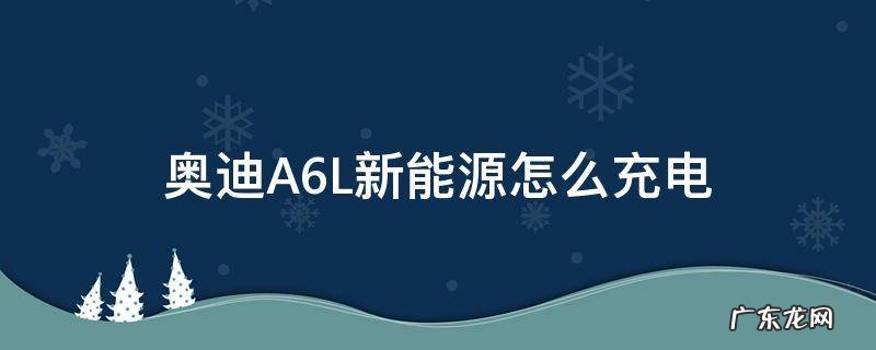 奥迪A6新能源怎么充电 奥迪A6L新能源怎么充电