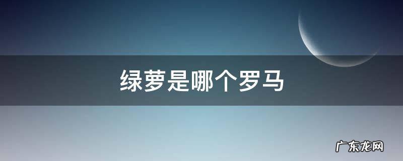 绿萝是哪个罗马 绿罗马是什么