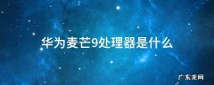 华为麦芒九的处理器是多大的 华为麦芒9处理器是什么