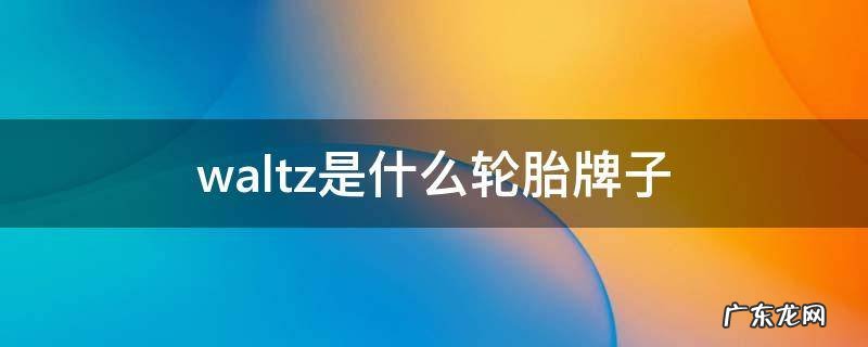 waltz是什么轮胎牌子msi waltz是什么轮胎牌子