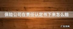 保险公司在责任认定书下来怎么赔 保险公司要责任认定书起到什么作用?