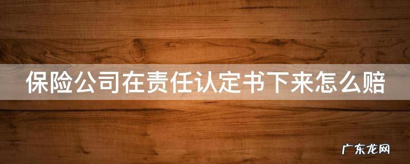 保险公司在责任认定书下来怎么赔 保险公司要责任认定书起到什么作用?
