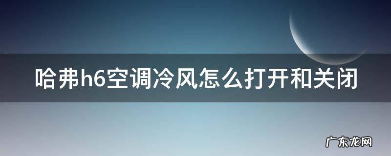 哈弗h6空调冷风怎么打开和关闭 哈弗h6空调冷风怎么打开和关闭图解