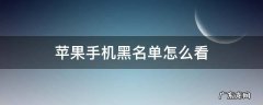 苹果手机黑名单怎么看 苹果手机黑名单怎么看来电信息
