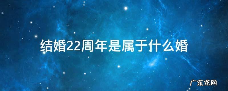 22周年叫什么婚 结婚22周年是属于什么婚