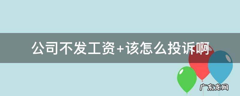 公司不发工资怎么起诉 公司不发工资