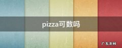 pizza可数吗 pizza可数吗用little还是few