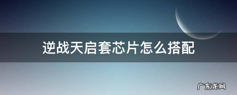 逆战天启套芯片怎么搭配 逆战天启套芯片选择