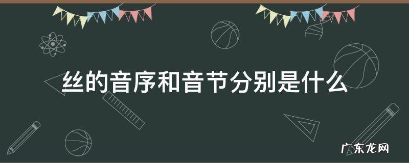 丝的音序是什么,丝的音节是什么 丝的音序和音节分别是什么