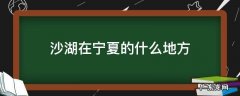 沙湖在宁夏的什么地方心包积液心电图 沙湖在宁夏的什么地方