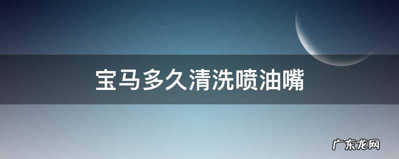 宝马多久清洗喷油嘴 宝马车喷油嘴可以清洗吗