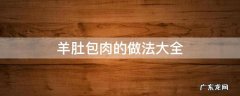 羊肚包肉的做法大全 羊肚包肉的做法大全家常视频