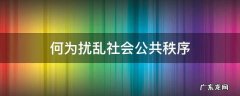 扰乱公共秩序有哪些行为 何为扰乱社会公共秩序