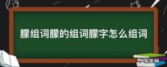 朦组词组什么词 朦组词朦的组词朦字怎么组词