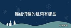 髅的组词是什么 髅组词髅的组词有哪些