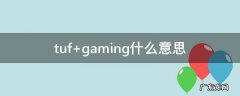 tuf gaming什么意思