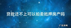 还不上贷款可以要求房子拍卖吗? 贷款还不上可以拍卖抵押房产吗