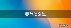 春节怎么过 中国春节怎么过