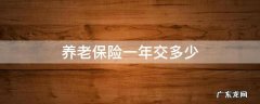 养老保险一年交多少 农村养老保险一年交多少