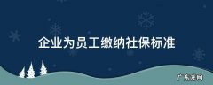 企业为员工缴纳社保标准最新标准的法律依据 企业为员工缴纳社保标准