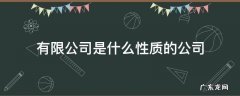 责任有限公司是什么性质的公司 有限公司是什么性质的公司