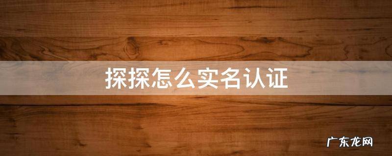 探探怎么实名认证 探探怎么实名认证网图