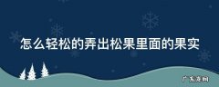 松果怎么取出来 怎么轻松的弄出松果里面的果实