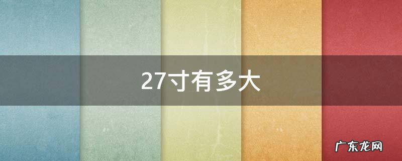 27寸有多大 27寸有多大参照物