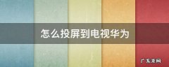 怎么投屏到电视华为 怎么投屏到电视华为荣耀手机