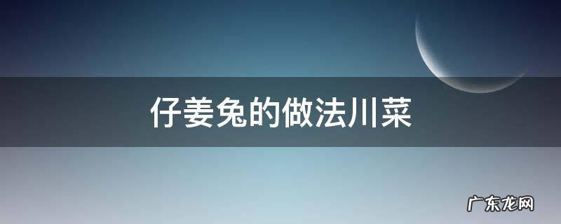 仔姜兔的做法川菜 仔姜兔的正宗做法四川窍门