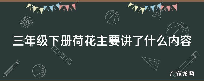 三年级下册荷花主要讲了什么内容 小学三年级语文课文荷花的主要内容