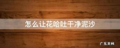 如何使花蛤吐沙 怎么让花哈吐干净泥沙
