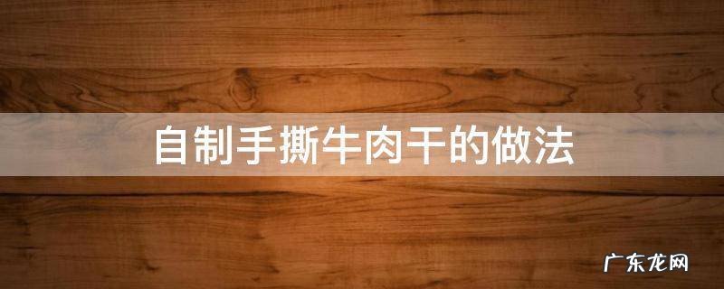 自制手撕牛肉干的做法 手撕牛肉干制作方法