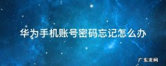 华为手机账号密码忘记了怎么办 华为手机账号密码忘记怎么办
