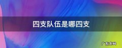 四支队伍是哪四支 部队四支队伍是哪四支