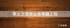 率土之滨怎么在电脑上玩 率土之滨怎么在电脑上玩渠道服