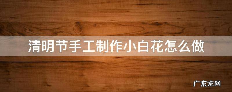 清明节手工制作小白花怎么做 制作清明小白花手工方法