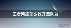 王者怎么找队友一起开黑 王者荣耀怎么找开黑队友