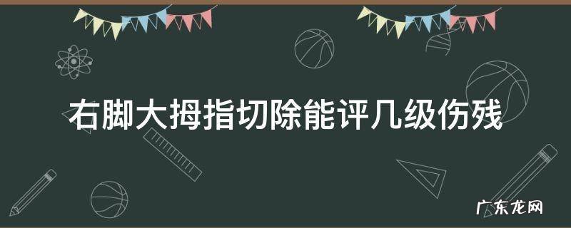左脚大拇指截肢几级伤残 右脚大拇指切除能评几级伤残