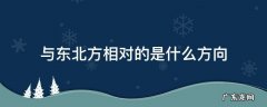 与东北方相对的是什么方向 东北相对的方向是哪里