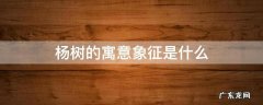 杨树的寓意象征是什么 杨树的寓意和象征