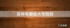 吉林省有哪些大专学校 吉林有哪些大专院校