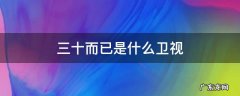 三十而已是什么卫视 三十而已节目