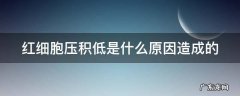 红细胞压积低是什么原因造成的 红细胞压积偏低多少才是严重