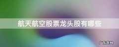 航空航天股有哪些谁是龙头股 航天航空股票龙头股有哪些