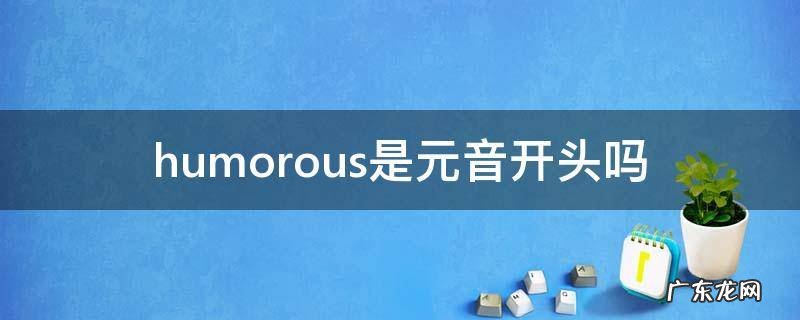 humorous音节怎么划分 humorous是元音开头吗