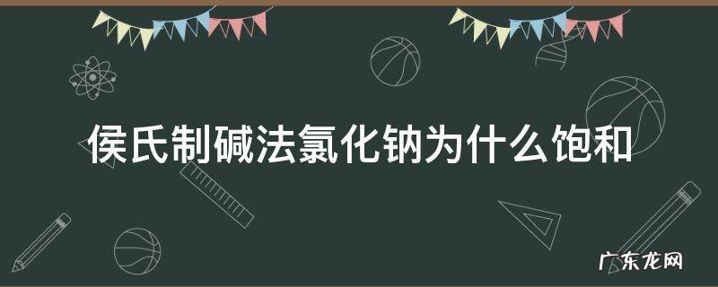 侯氏制碱法为什么氯化钠利用率变大 侯氏制碱法氯化钠为什么饱和